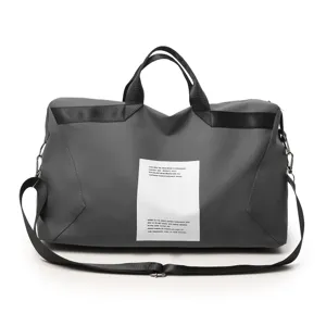Bolsa de viaje deportiva gris oscuro, elegante bolso de hombro para hombre y mujer, nuevo.