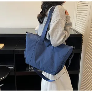 Casual minimalist large capacity women tote bag stylish shoulder crossbody travel bag