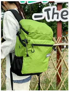 Sac à dos de randonnée en plein air vert grande capacité sac de voyage sport style