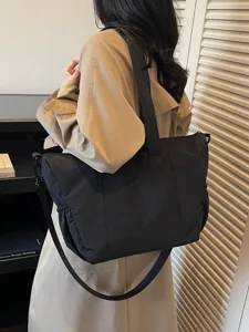 Minimalist large capacity women tote bag casual shoulder crossbody bag for travel daily commute
