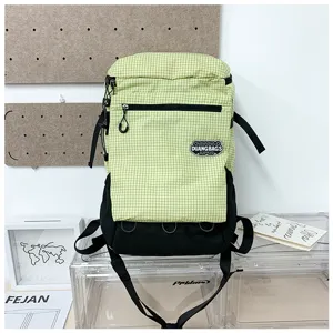 Sac a dos carreaux de sport en plein air mode grande capacite sac de voyage loisirs etudiant