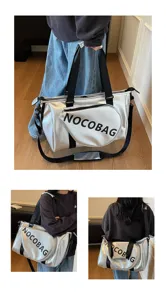 Borsa da viaggio sportiva metallica argentata badminton fitness tracolla per esterno.