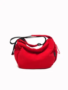 Rote Kord Umhängetasche lässige Crossbody Tasche große Kapazität Alltag Reise Hobo Tasche