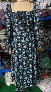 Chic floral long sleeve midi dress featuring a square neckline and boho style for women.
