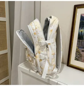 Grand sac a dos d'ecole pour etudiants, design mignon avec motif d'etoile style decontracte.