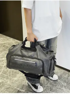 Large capacity casual travel shoulder bag for outdoor sports fitness daily commute trendy style