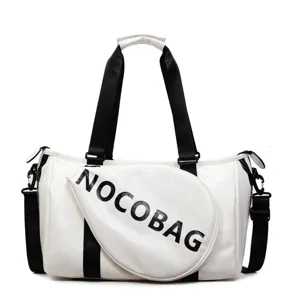 Borsa Sportiva Impermeabile per Badminton Palestra Viaggio Tracolla Bianca Grande