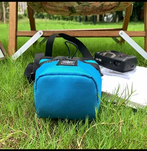 Borsa a secchiello a tracolla casual blu trendy, piccola borsa elegante per viaggi all'aperto.
