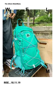 Outdoor grosse Kapazitaet freizeit Bungee Rucksack leicht Wandern Reisen Daypack.