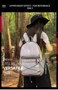 Leichter Outdoor-Wanderrucksack, stilvoller Kordelzug-Rucksack für Damen und Herren.