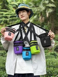 Borsa a tracolla in tela neutra di tendenza per uomo e donna, nuova elegante borsa autunnale.