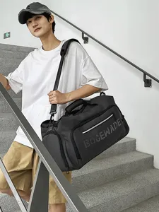 Large capacity casual sports gym travel shoulder duffel bag for outdoor fitness and daily use.