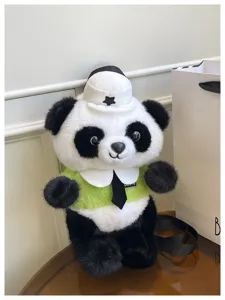 Süßer Cartoon Panda Plüsch Rucksack für Kinder, stilvolles Design, weich und langlebig.