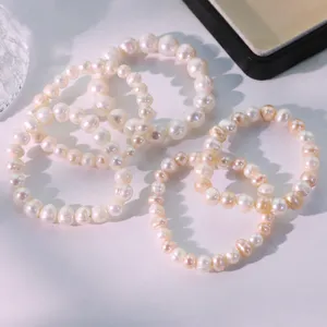 Natürliche weiße Perlenarmband Luxus Nische vielseitige hochwertige Handgelenk Schmuck