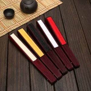 8 Inch Blank Folding Fan DIY Silk Fabric Hand Fan Handheld Craft Fan for Painting