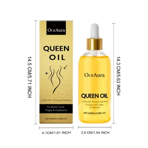 OCEAURA feuchtigkeitsspendendes Körperöl in 100ml Pipettenflasche mit goldener Box.