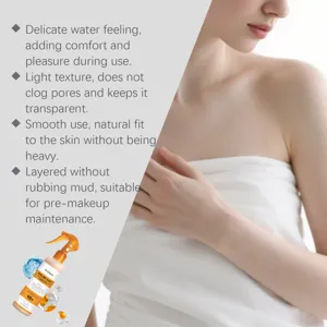 Exfoliating turmeric spray detail showing gentle texture and application on clean skin.