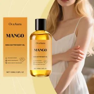 Mango Shea Butter Body Oil Deeply Nourishing And Moisturizing Skincare Oil For Dry Skin Daily Body Care