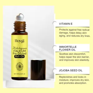 HOYGI 10ml Aceite Esencial Roll-on de Helicriso con Vitamina E y Jojoba para Cuidado