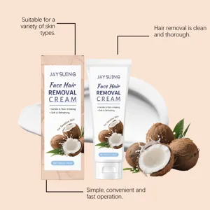 Jaysuing creme depilatoire visage coco formule douce pour soin de peau lisse 50g detail
