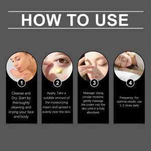 Guide d'application détaillé étape par étape pour utiliser correctement la crème visage.