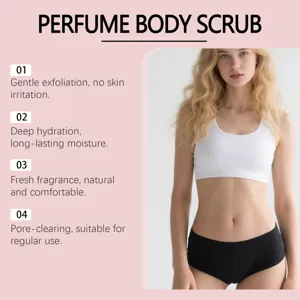 Αρωματικό scrub σώματος με απαλή απολέπιση και βαθιά ενυδάτωση για την καθημερινή περιποίηση.