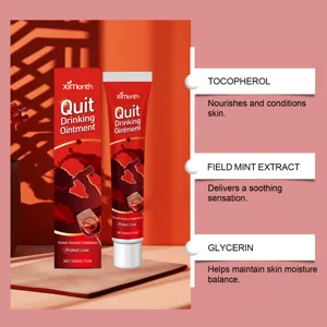 Ximonth 20g Entwöhnungs-Salbe Detailansicht, präsentiert mit hautnährenden Inhaltsstoffen.