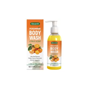 Gleamxi Persimmon Body Wash Citrus Scent Gentle Cleansing Refreshing Shower Gel 100g