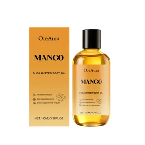 OceAura Mango Shea Butter Body Oil 100ml deep nourishing and moisturizing daily skincare oil.