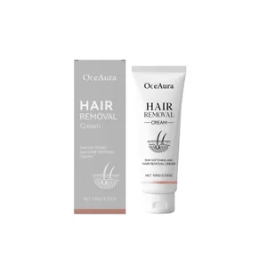 OceAura crema depilatoria suave para piel suave e hidratada, tubo de 100g