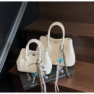 Elegante minimalistische Damen Handtasche Set PU Leder Luxus Design Umhängetasche neu Stil