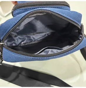 Bolso Bandolera Hombre Pequeño Casual Teléfono Móvil Uso Diario Azul Moderno Moda