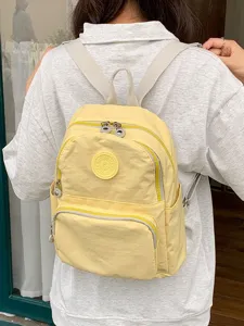 Sac à dos étudiant en tissu oxford style frais, grand sac d'école couleur fruit vue principale