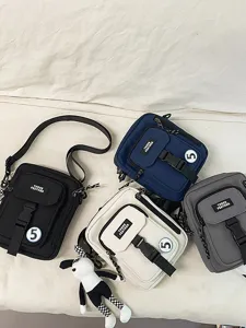 Bolso cruzado casual de nailon para hombre uso diario varios colores vista principal