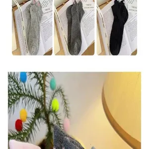 Women breathable cotton short socks with bow detail, perfect for spring and summer seasons.