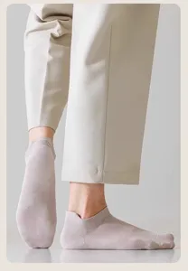 Detailansicht atmungsaktiver Sommer-Sneakersocken für Herren mit leichtem und kühlem Netz-Design.