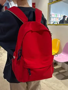 Casual στυλ κολεγίου κόκκινο σακίδιο για φοιτητές, μεγάλη χωρητικότητα ταξιδιού.