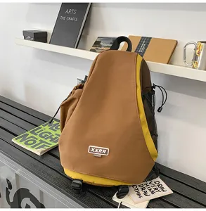 Zaino a goccia alla moda per uomo e donna, borsa a tracolla casual in stile streetwear.