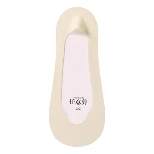 Women Ultra Thin Ice Silk Boat Socks Breathable Invisible Non-Slip Short Socks Cotton Bottom Mesh Footwear Apparel