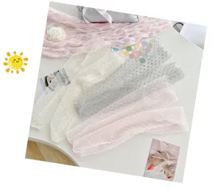 Summer sheer mesh ruffled socks, breathable sheer design, stylish ballet core leg warmers.