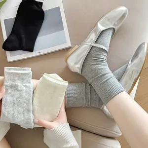 Women hollow out mesh mid tube socks spring summer casual breathable cute hosiery hosiery pair