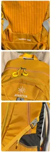 Taktischer Nylon Wanderrucksack Reise Bergsteigen grosse Kapazitaet Tagesrucksack orange