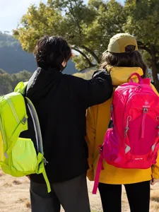 Lässiger Workwear Nylon Schnallen Wanderrucksack Große Kapazität Outdoor Reise Rucksack Für Herren Damen Bergsteigen Umhängetasche