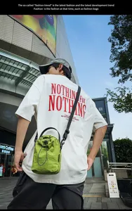 Casual minimalist drawstring bucket bag for women, candy color stylish shoulder bag.