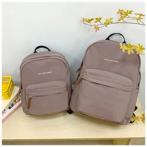 Minimalistischer Buchstabe Print grosse Kapazitaet Student Schultasche Freizeit Rucksack