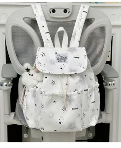 Japanischer Harajuku Stil süßer Stern Print Schulrucksack für Mädchen große Kapazität Tasche