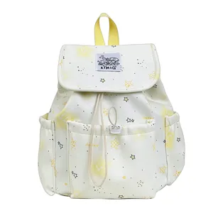 Süßer Harajuku Stil Sternen Druck Schulrucksack für Mädchen, große Kapazität Tasche.