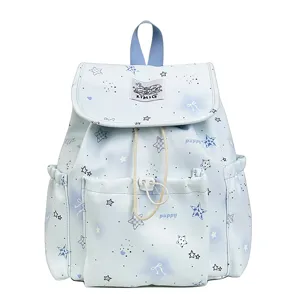 Suesseer blauer Sternen Rucksack fuer Maedchen Schulranzen Grosse Kapazitaet Freizeit Reise