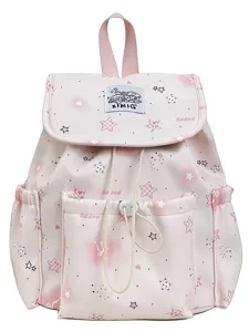 Rosa Harajuku Stil süßer Stern große Kapazität Schulrucksack für Mädchen Reise Buch Tasche
