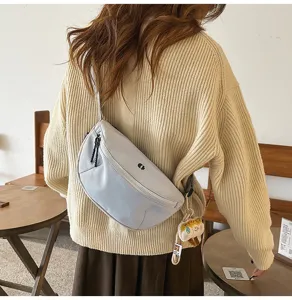 Casual women chest bag harajuku style candy color fashion crossbody shoulder fanny pack